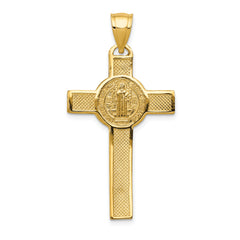 14k San Benito 2-Sided Crucifix Pendant