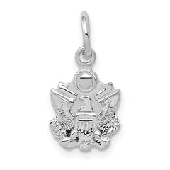 14K White Gold U.S. Army Insignia Charm