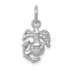 14k White Gold U.S. Marine Corps Insignia Charm