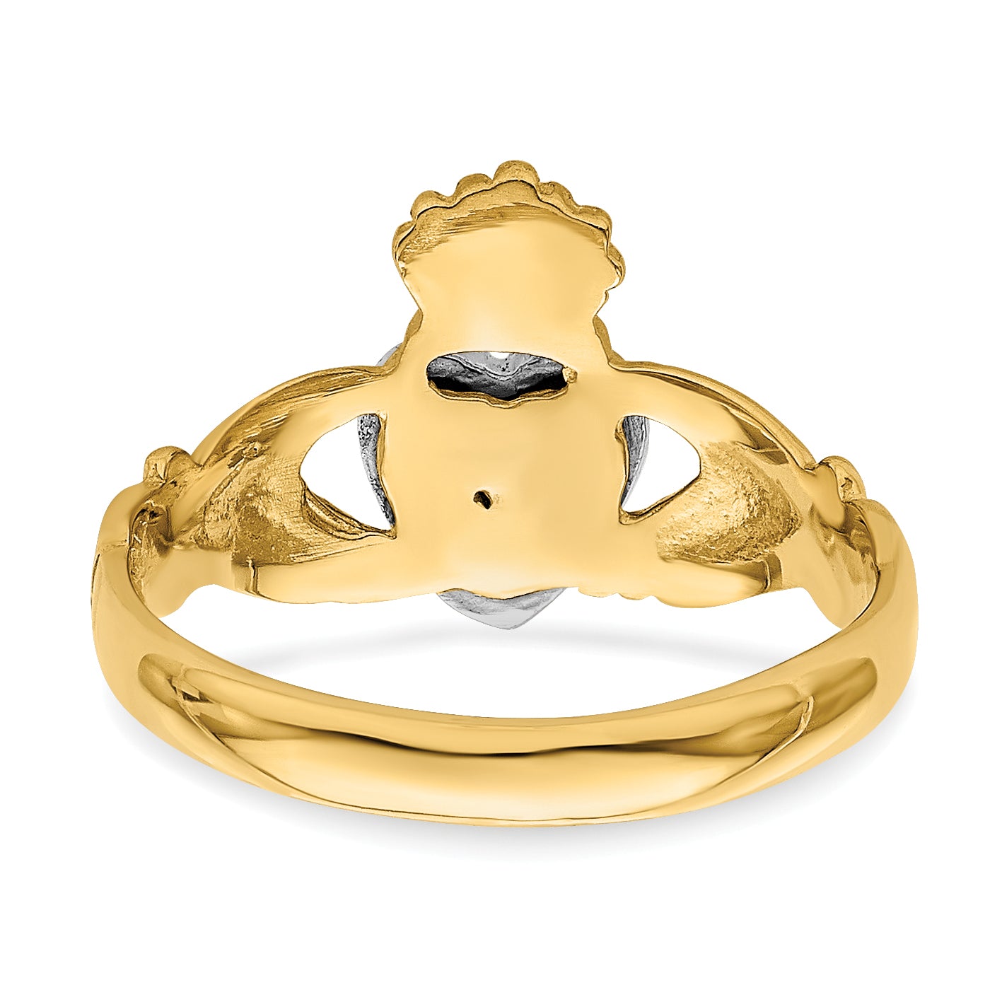 14k TT Yellow & White Gold Baby Claddagh Ring (Development)