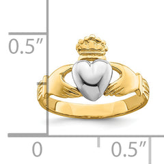 14k TT Yellow & White Gold Baby Claddagh Ring (Development)