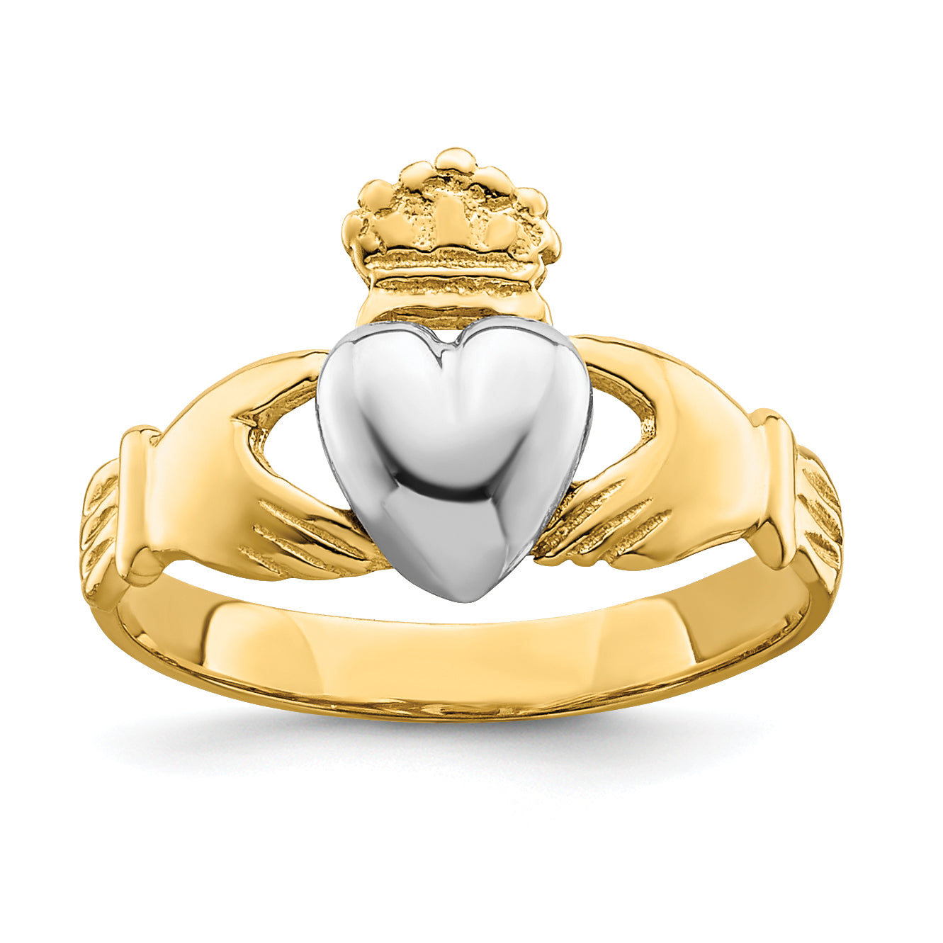 14k TT Yellow & White Gold Baby Claddagh Ring (Development)