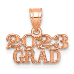 14k Polished Rose Gold 2023 GRAD Charm