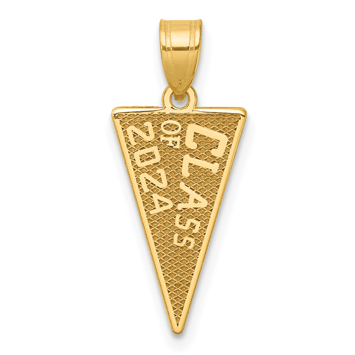 14K Class Of 2024 Rally Flag / Graduation Charm