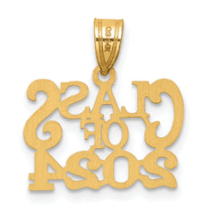 14k Polished CLASS OF 2024 Graduation Charm