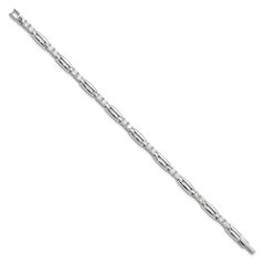 Kelly Waters Rhodium-plated CZ Link 7.25 inch Bracelet