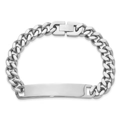 Kelly Waters Stainless Steel Polished 8.25 inch Engravable ID Bracelet