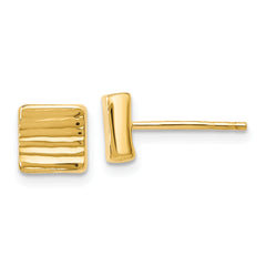 14K Gold Post Earrings