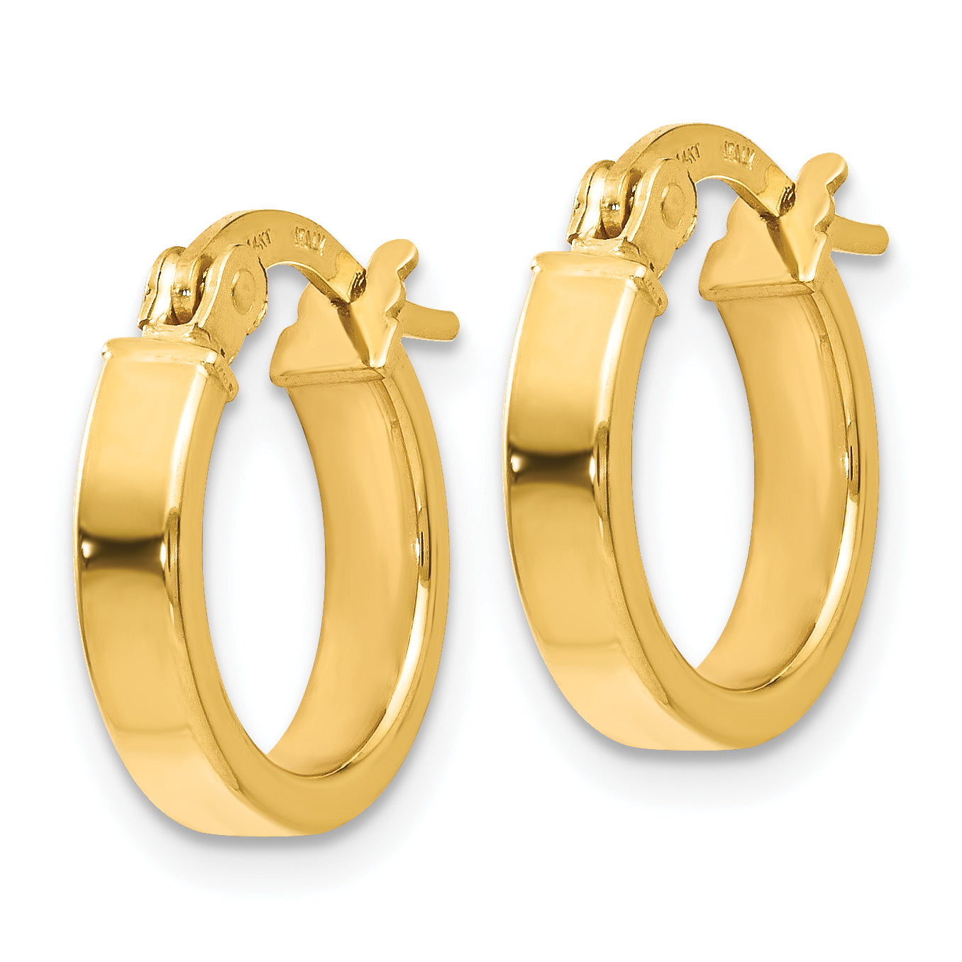 14K Polished Earrings