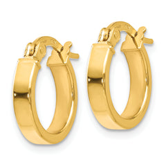 14K Polished Earrings