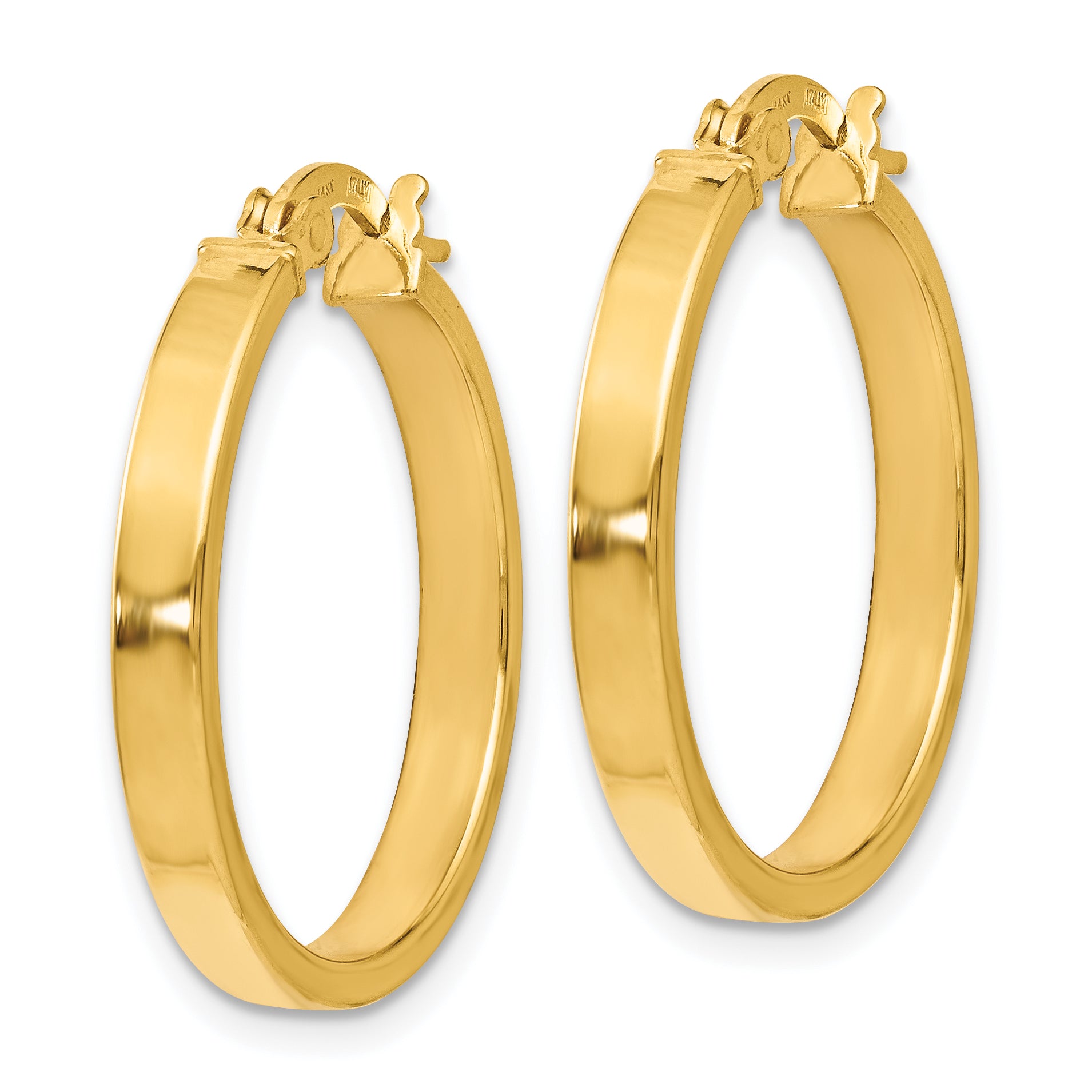 14K Polished Earrings