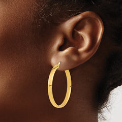 14K Polished Earrings