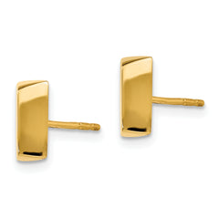 14K Polished Fancy Post Earrings