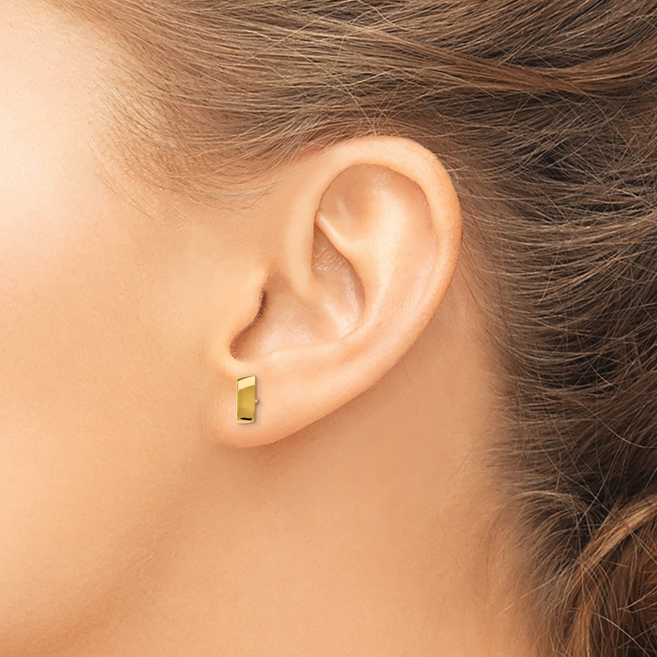 14K Polished Fancy Post Earrings