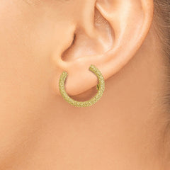 14K D/C Half Circle Post w/ OM Back Climber Earring