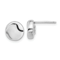 14K White Gold Polished Post Earrings