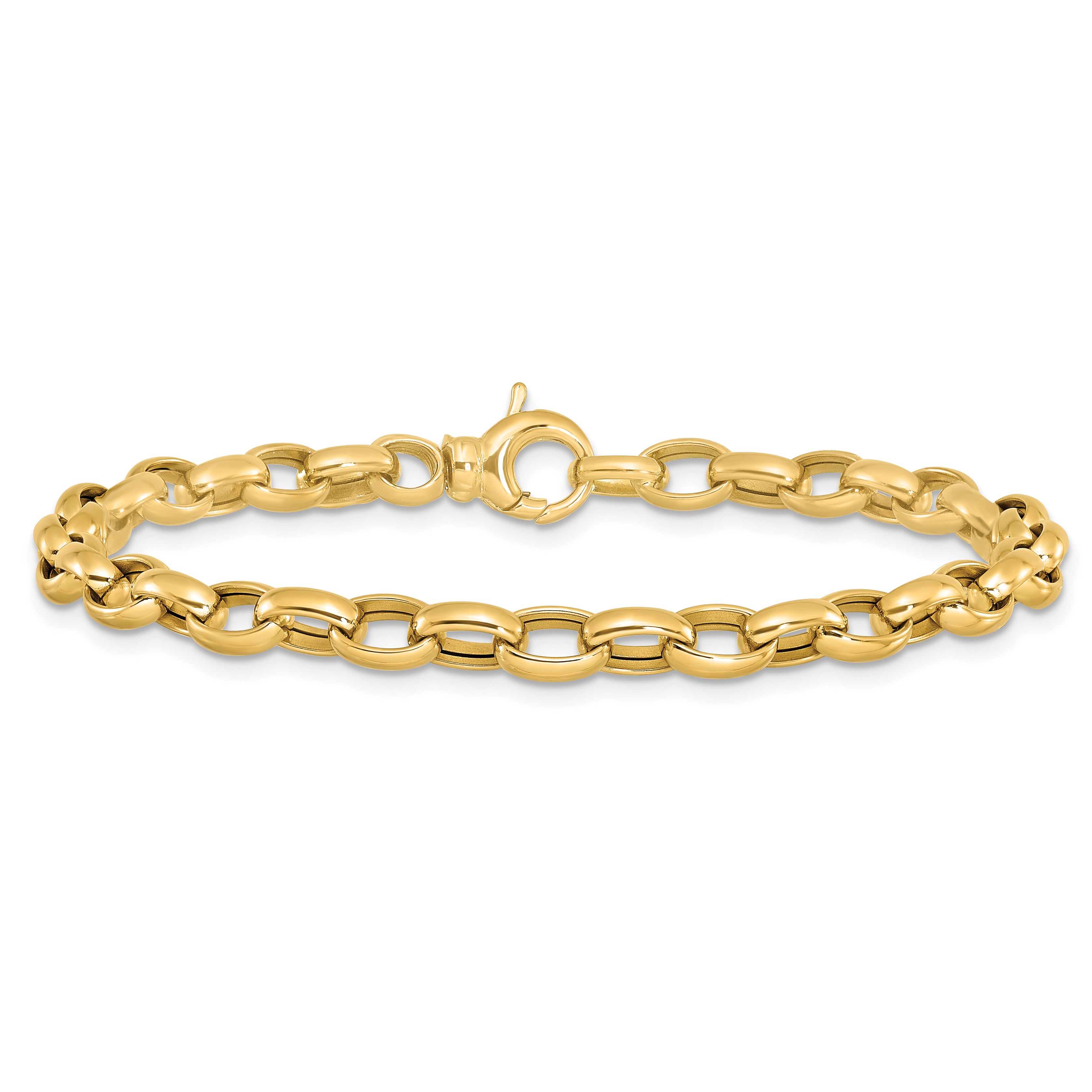 14K Polished Fancy Link Bracelet