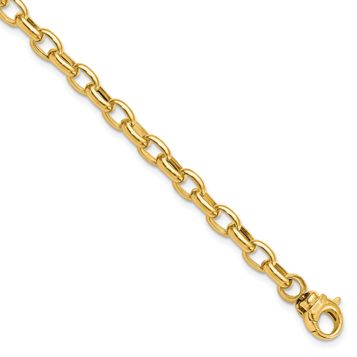 14K Polished Fancy Link Bracelet