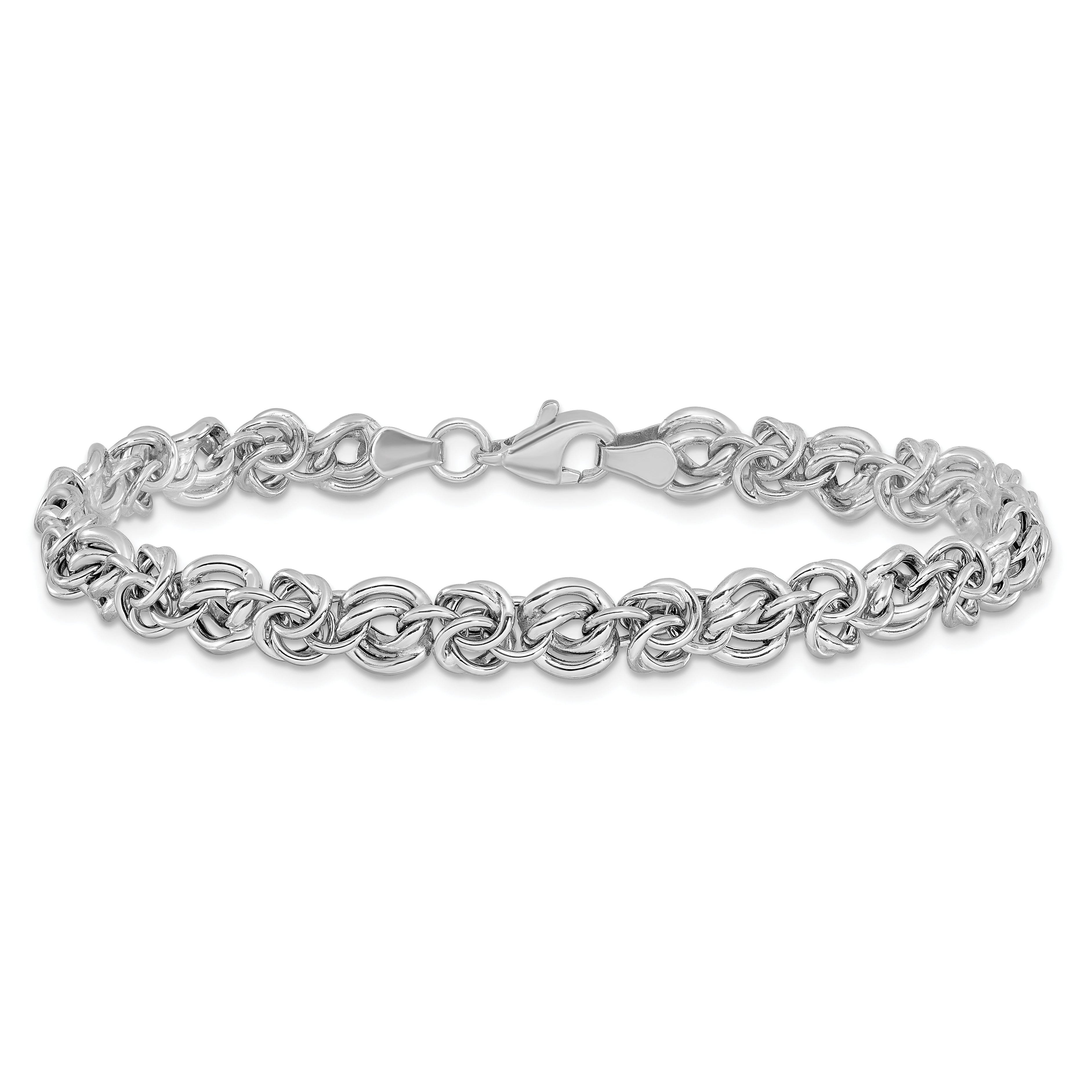 14k Polished Fancy Link Bracelet