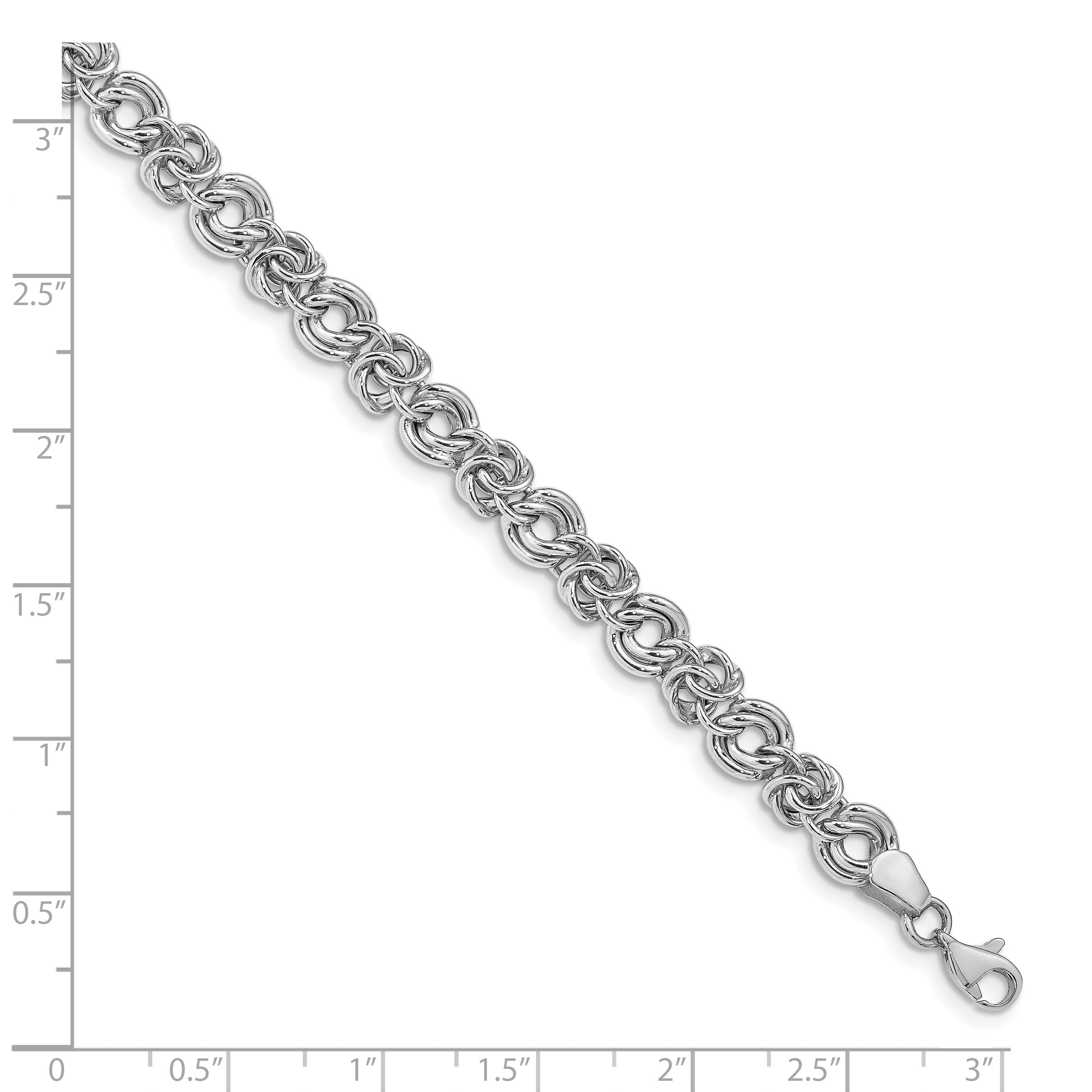 14k Polished Fancy Link Bracelet