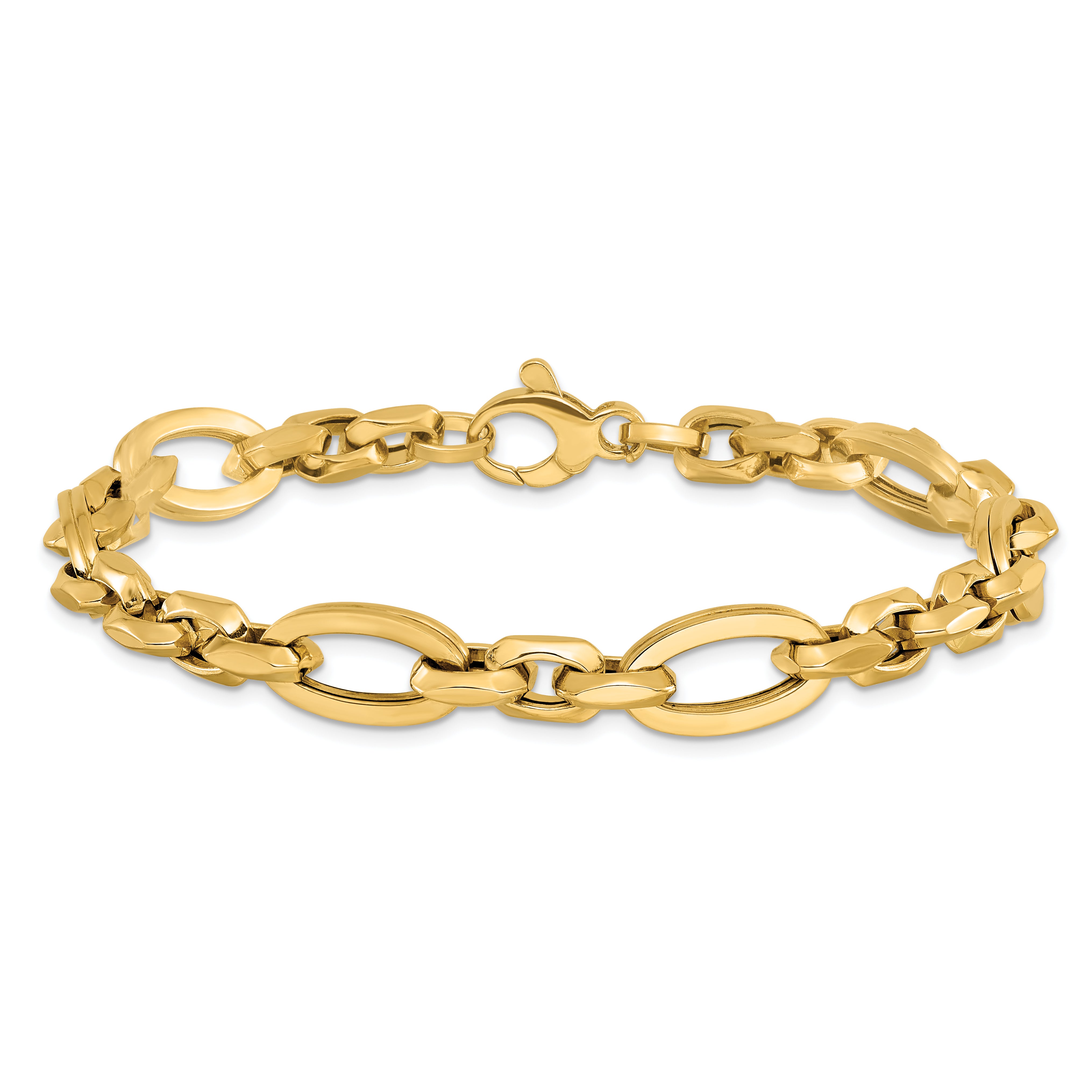 14k Polished Link Bracelet