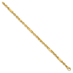 14k Men's Polished Fancy Link Bracelet