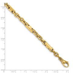 14k Men's Polished Fancy Link Bracelet