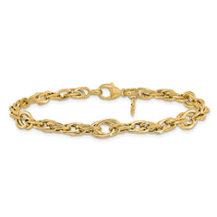 14k Polished Link Bracelet