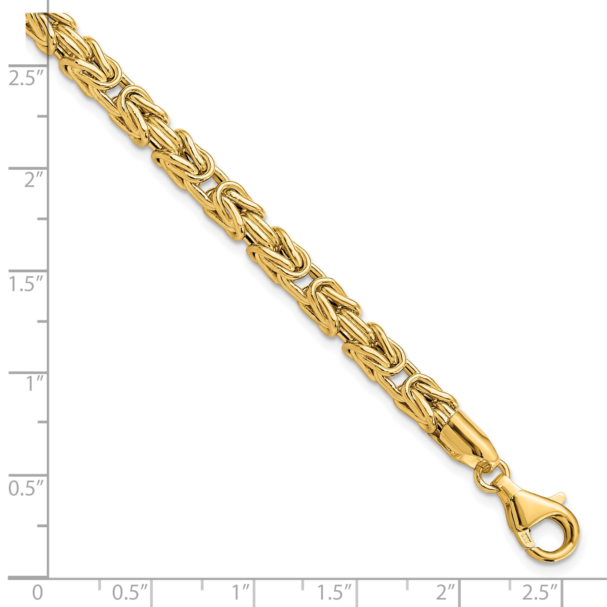 14K Polished Fancy Link Bracelet