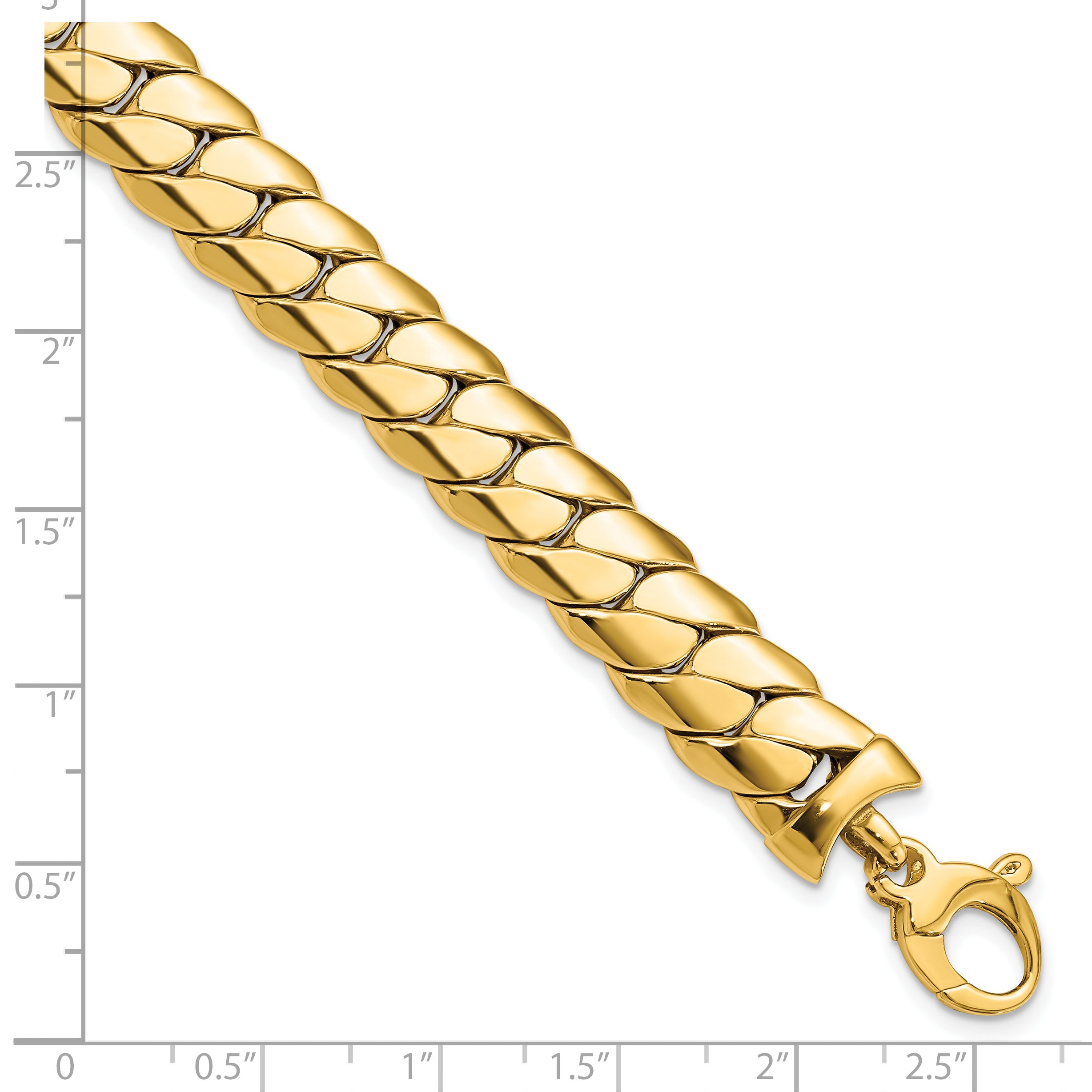 14K Polished Bracelet