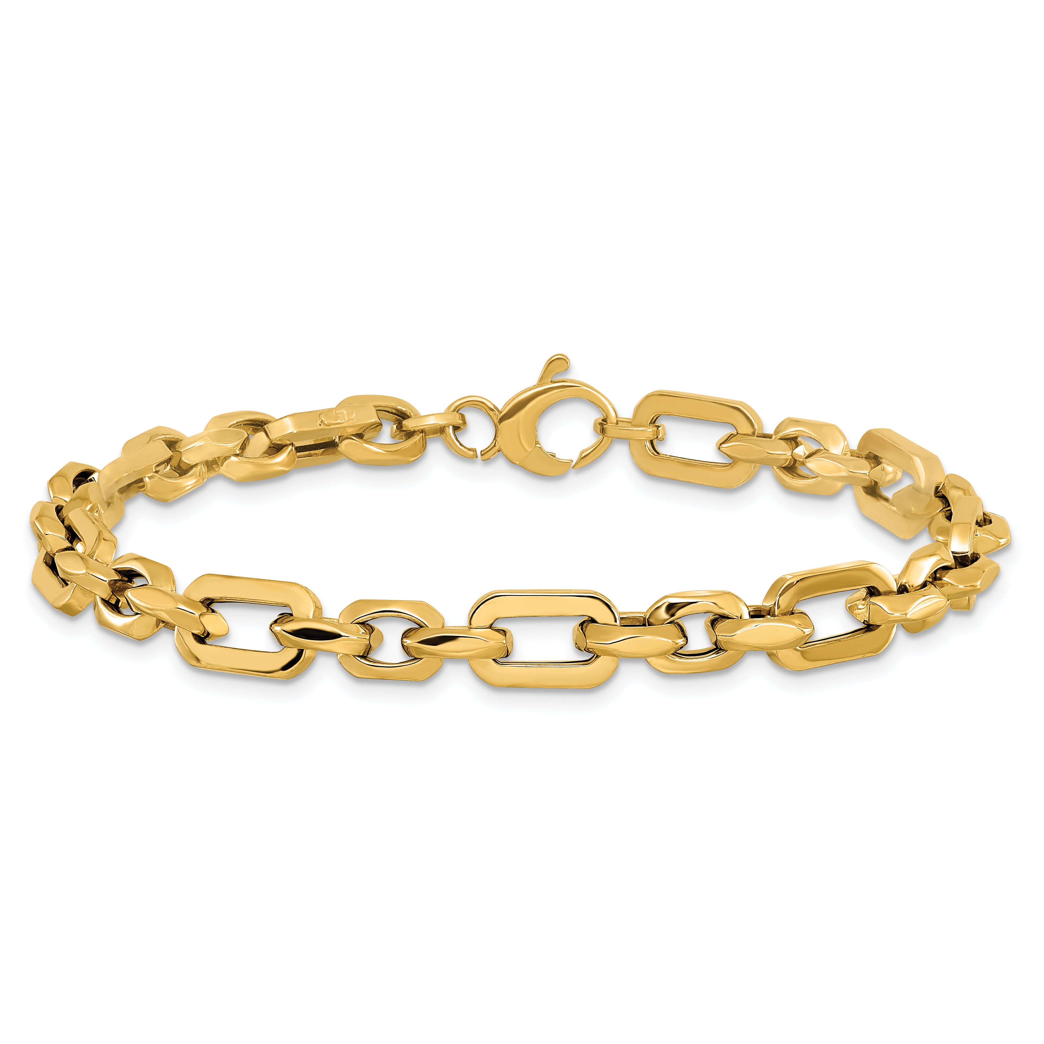 14K Polished Bracelet