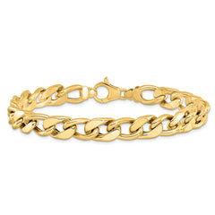 14K Polished Men's Curb Link Bracelet