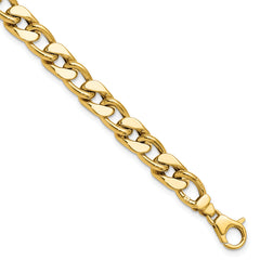 14K Polished Men's Curb Link Bracelet