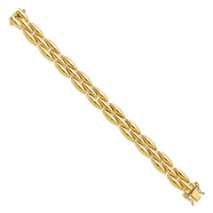 14k Polished Fancy Link Bracelet