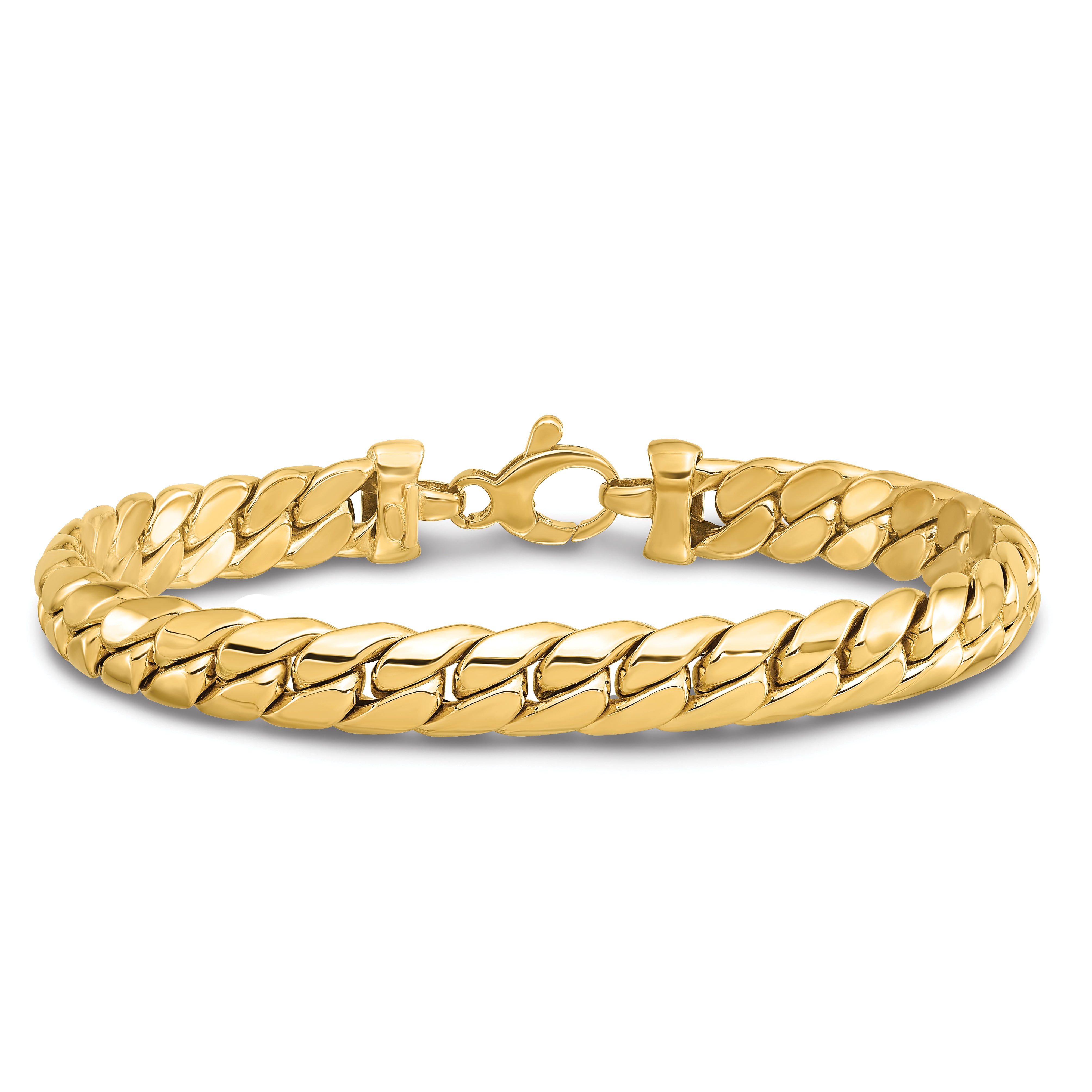 14K  Polished Link Bracelet