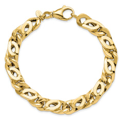 14k Men's Polished Fancy Link Bracelet