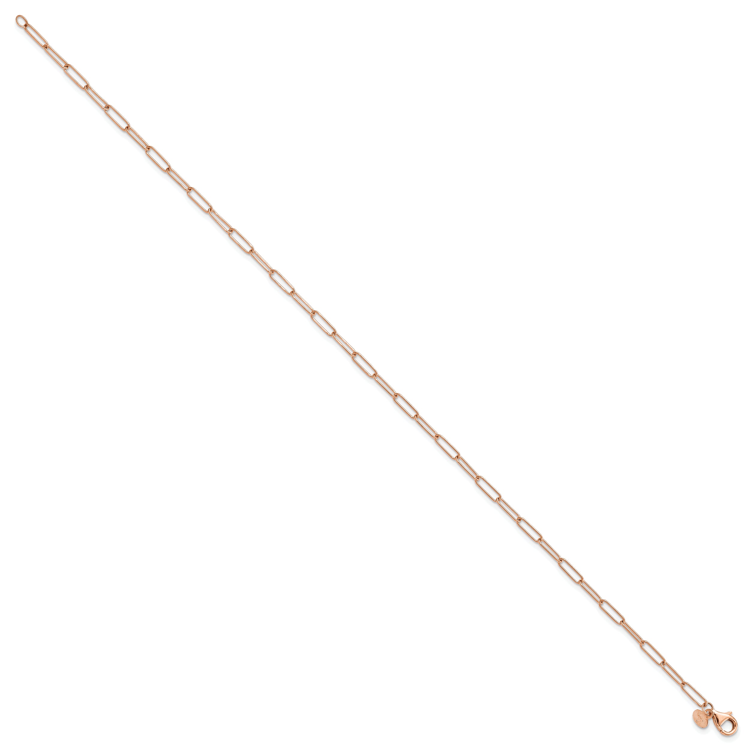 14K Rose Gold Polished Fancy Link Bracelet