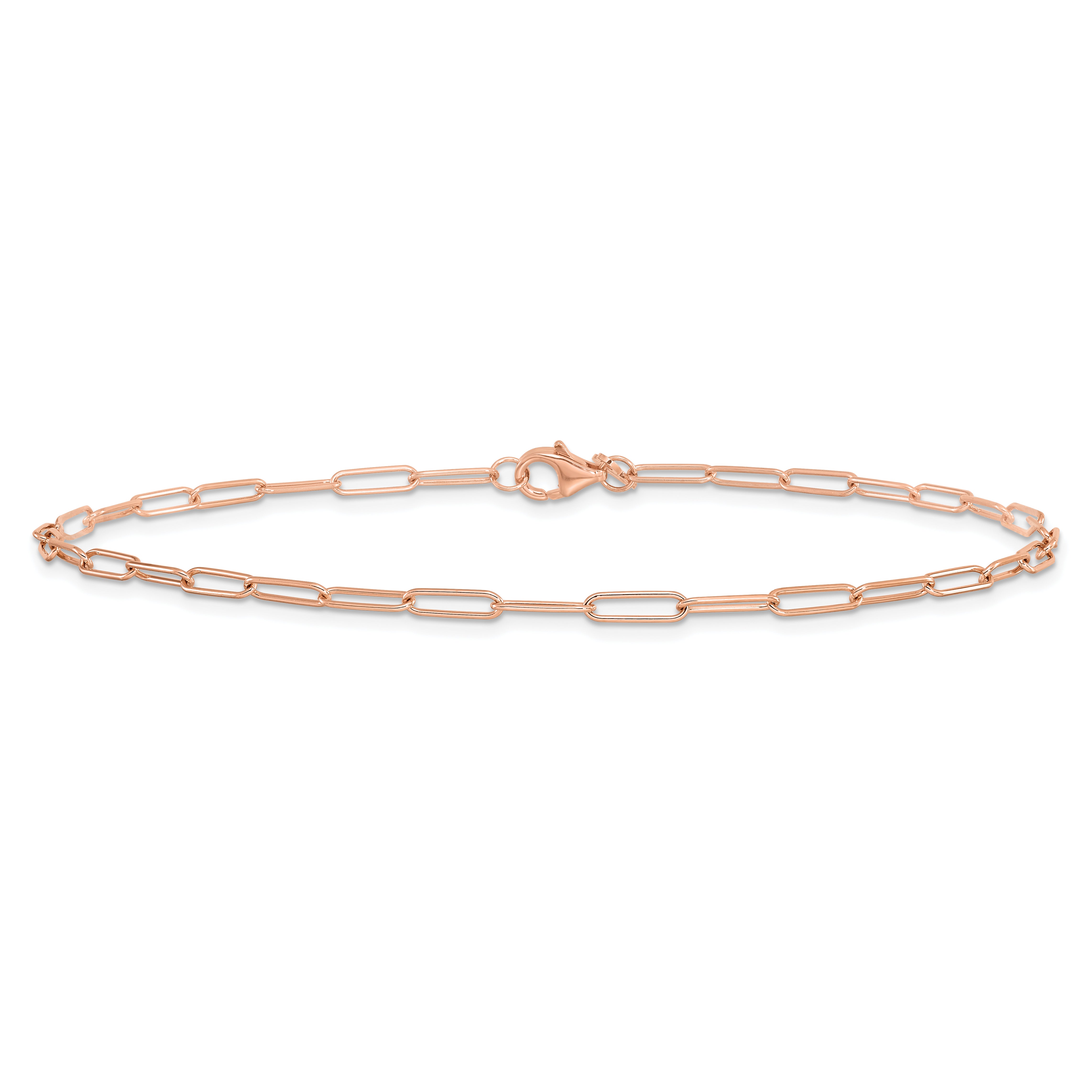 14K Rose Gold Polished Fancy Link Bracelet