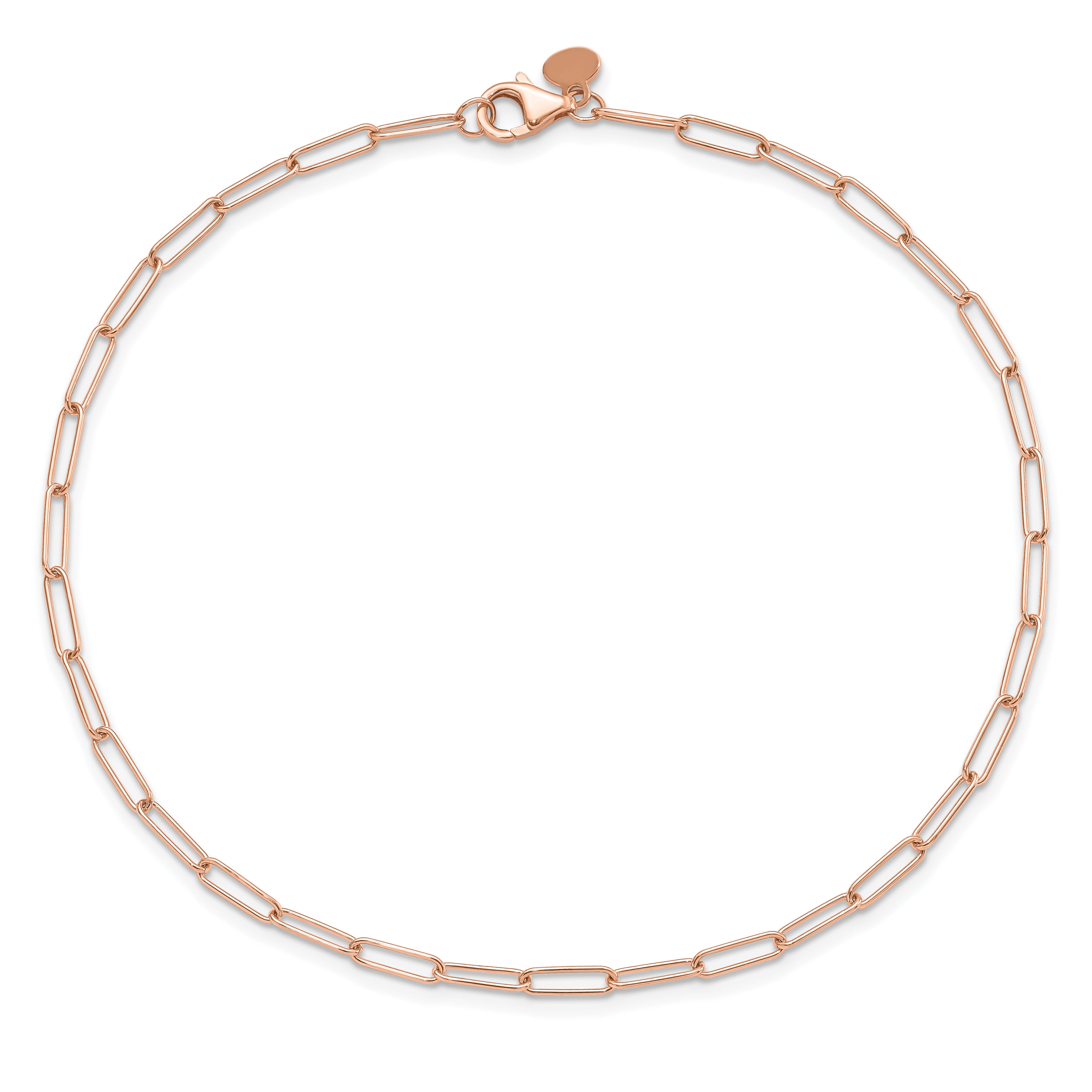 14K Rose Gold Polished Fancy Link Bracelet