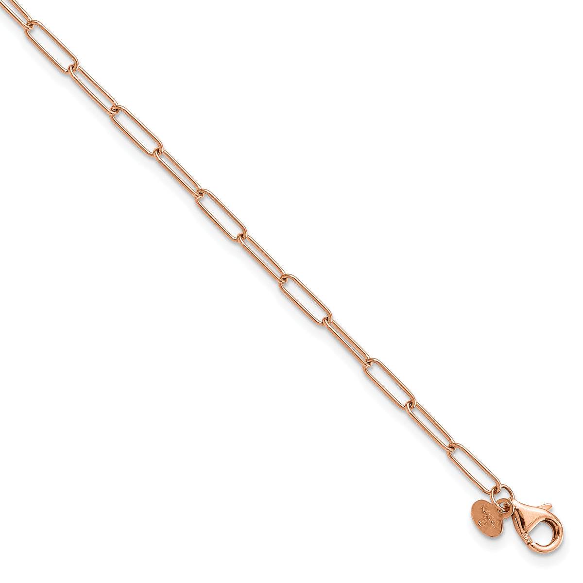 14K Rose Gold Polished Fancy Link Bracelet