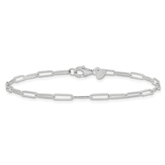 14K White Gold Polished Fancy Link Bracelet