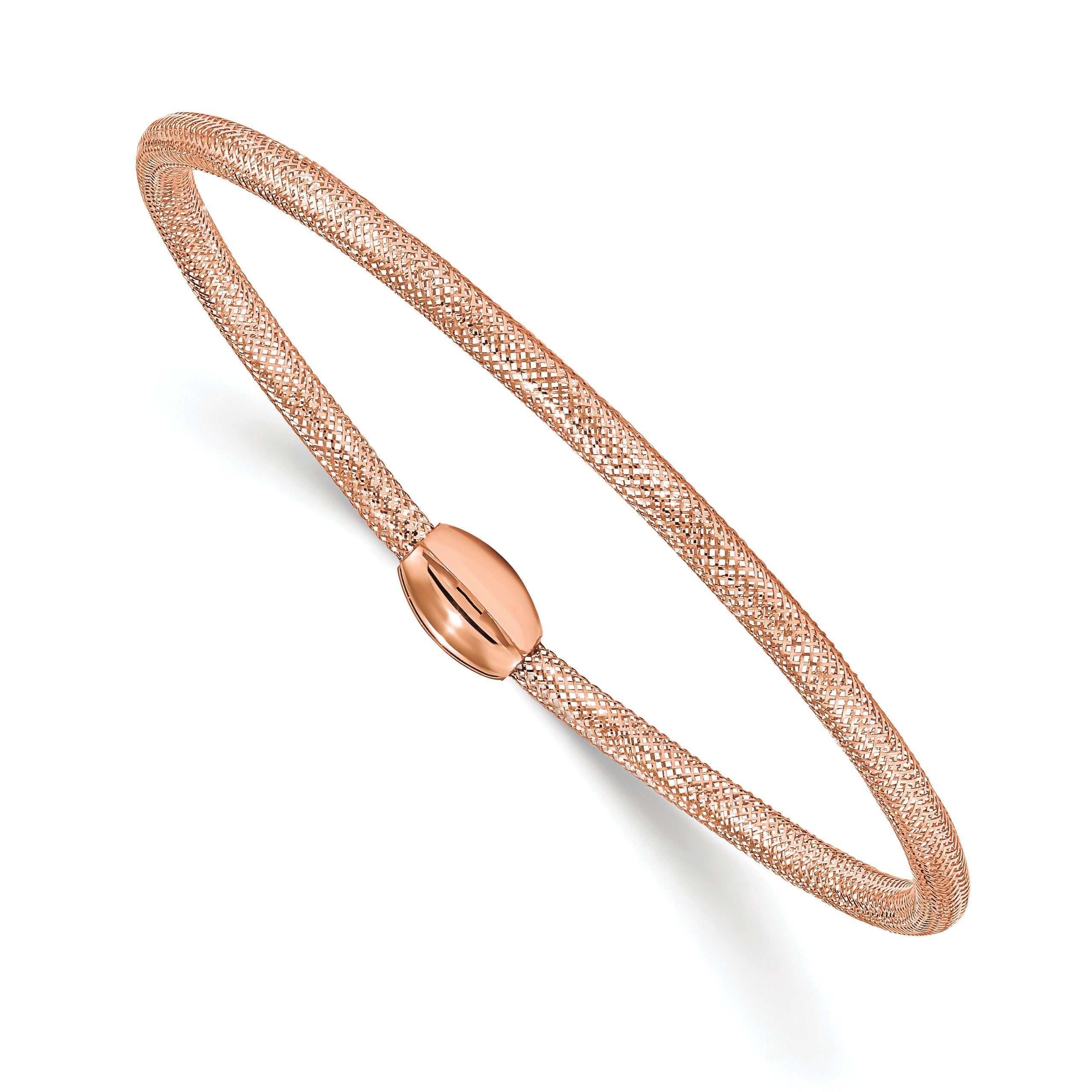 14k Rose Gold Stretch Bangle