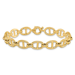 14K Polished Fancy Link Bracelet