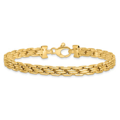 14K Polished Fancy Link Bracelet