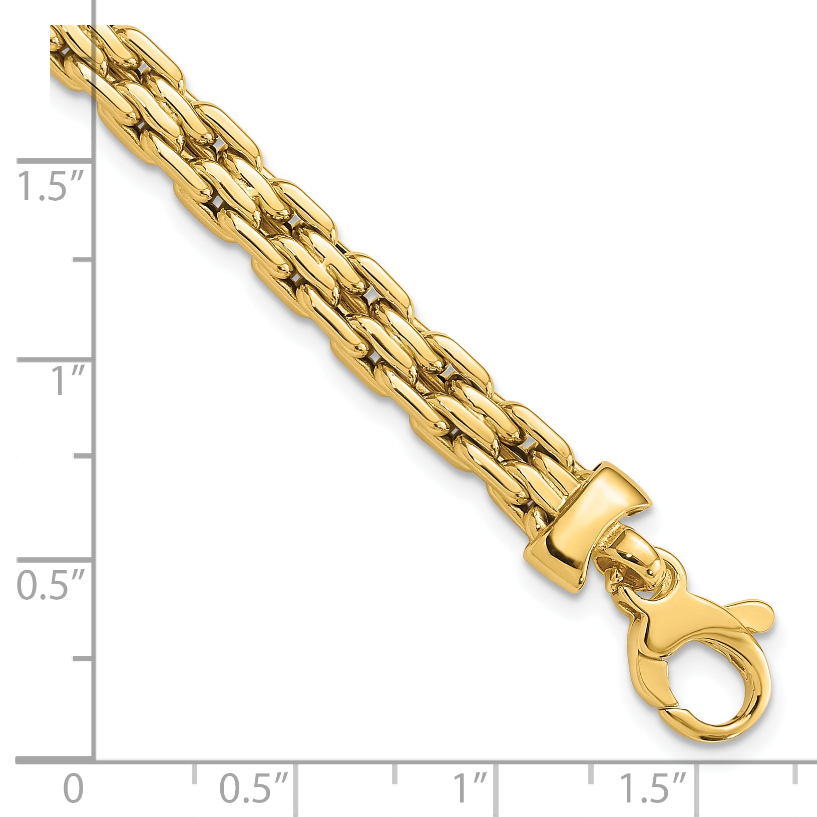 14K Polished Fancy Link Bracelet