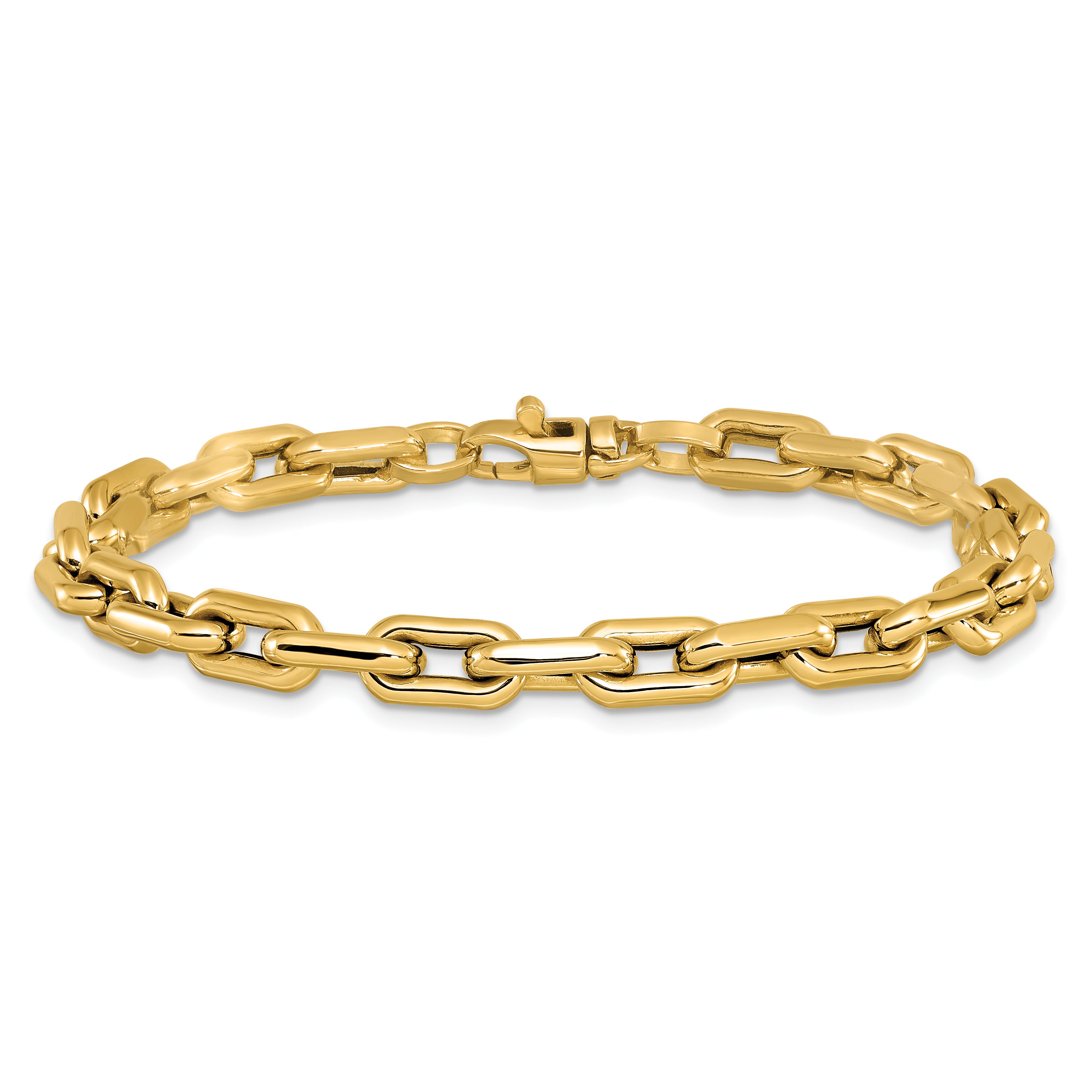 14K Polished Fancy Link Bracelet