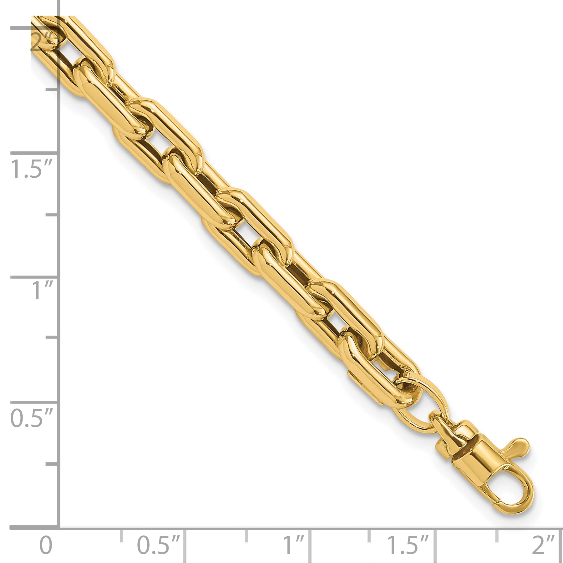 14K Polished Fancy Link Bracelet