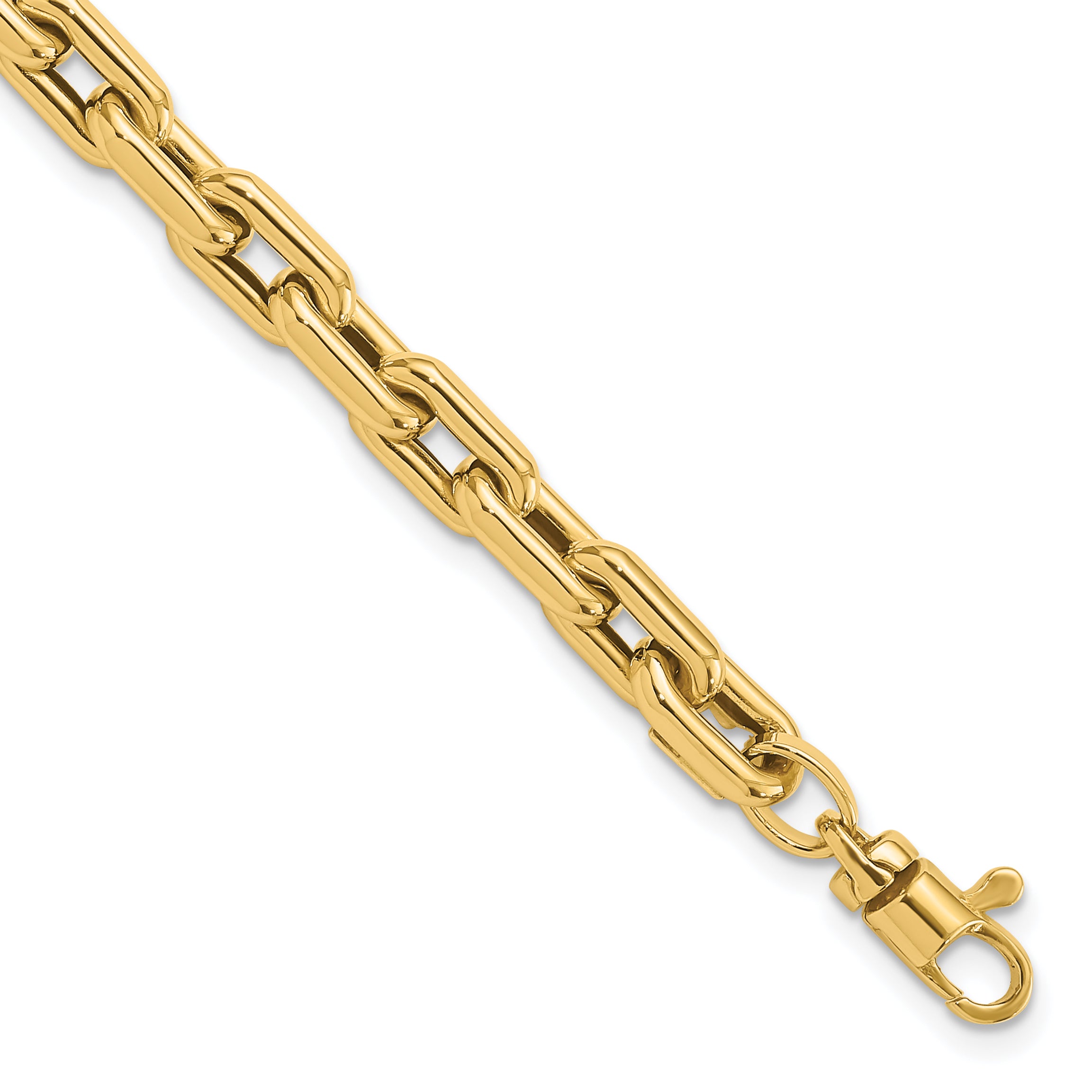 14K Polished Fancy Link Bracelet