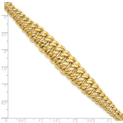 14K Polished Fancy Link Bracelet