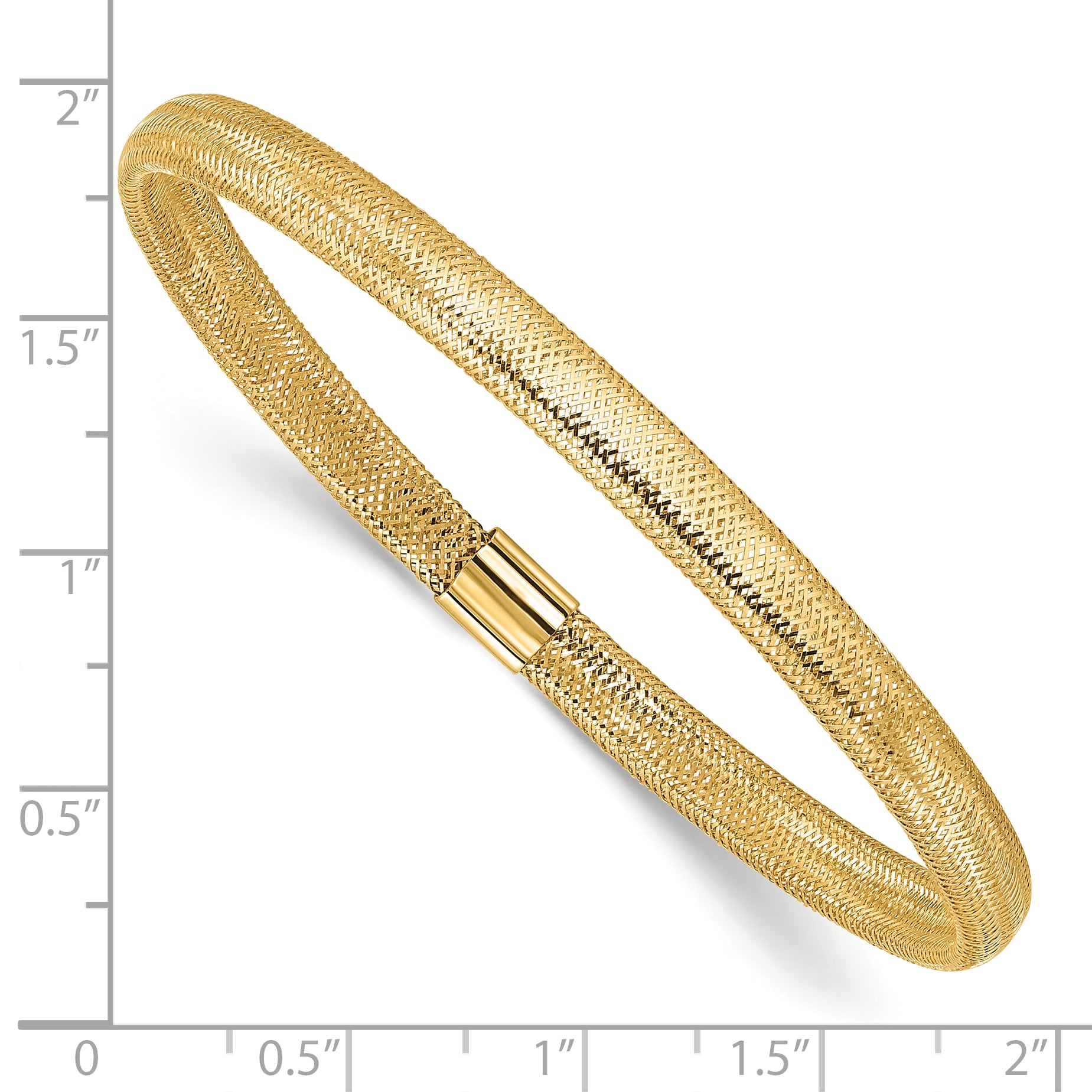 14K Polished Stretch Bracelet